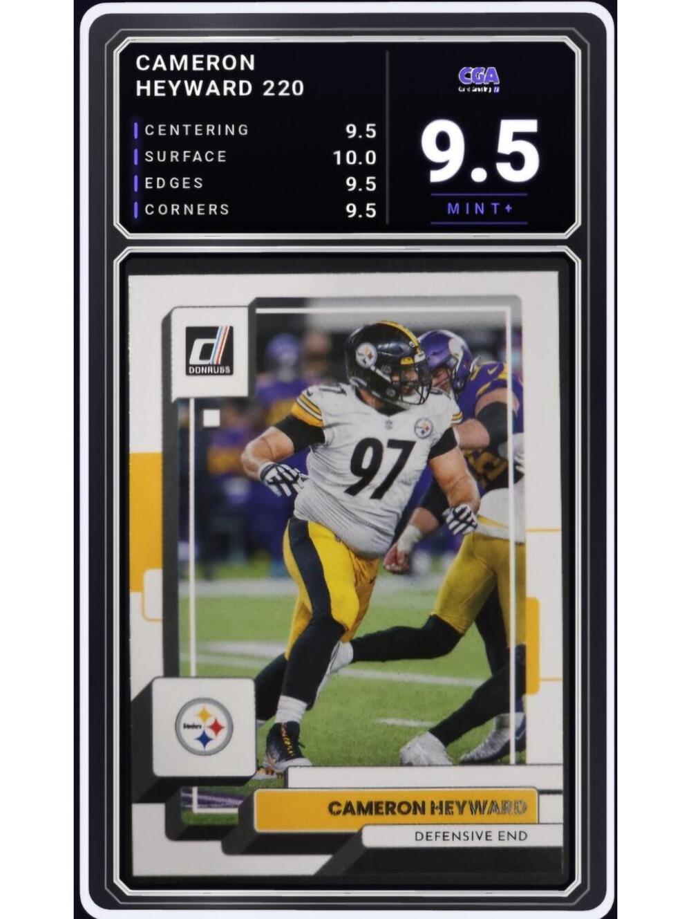 2022 Panini Donruss #220 Cameron Heyward Steelers NFL - CGA 9.5 Digital Grade